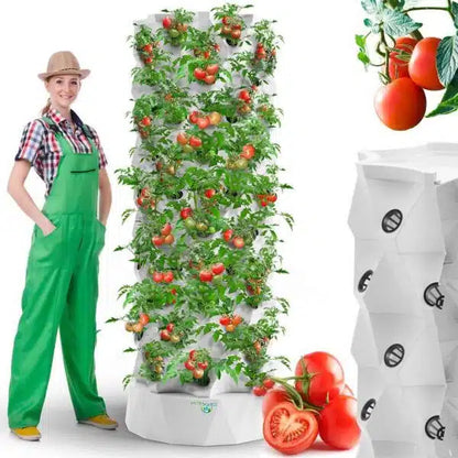 Nutraponics Hydroponic Garden Tower Growing System –  48, 64, or 80 Pots