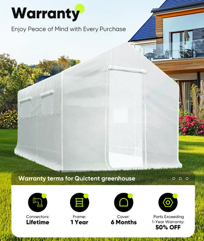 Quictent 10' x 9' x 8' Backyard Greenhouse