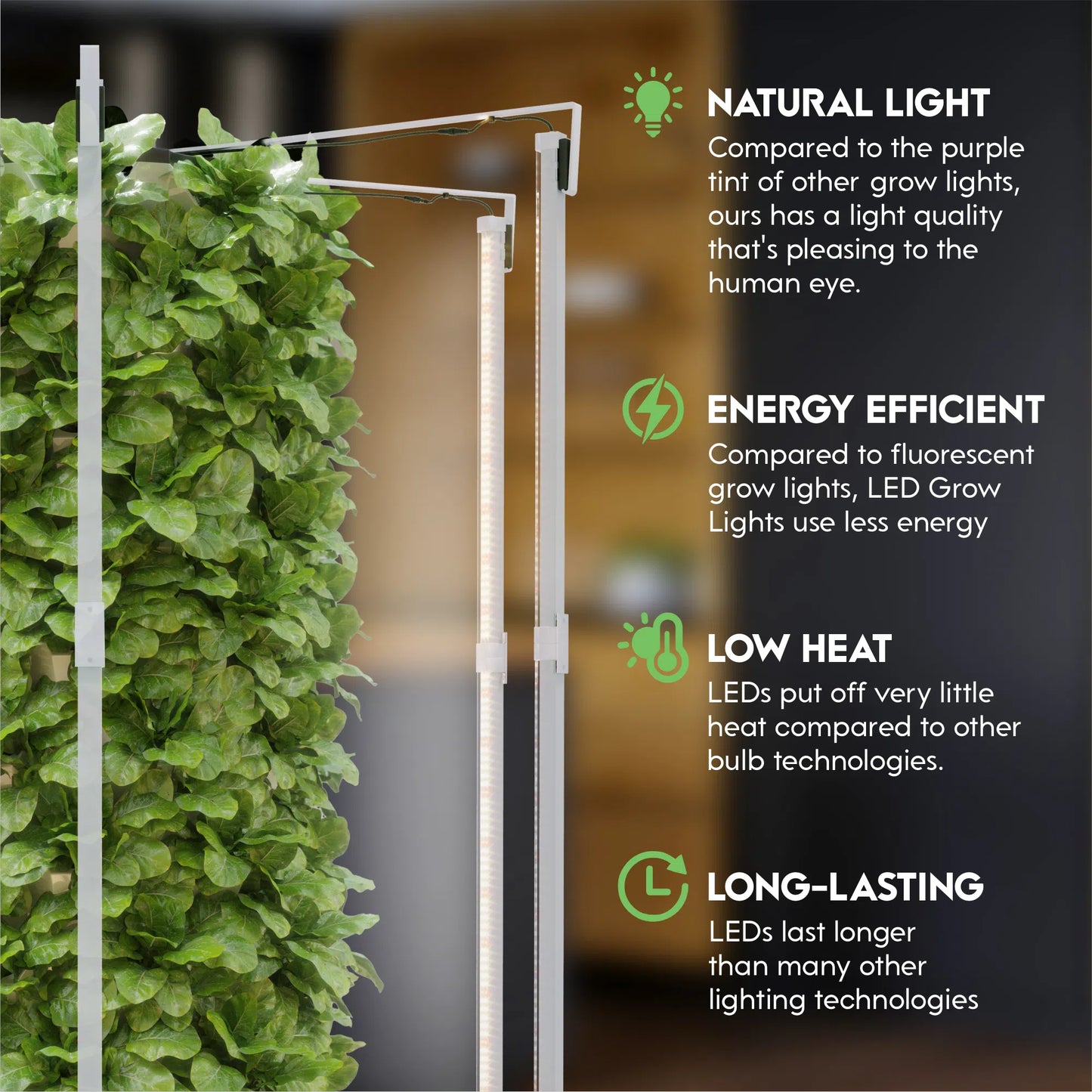 Nutraponics Indoor Hydroponic Growing System – Pro Tower Garden with LED Grow Lights