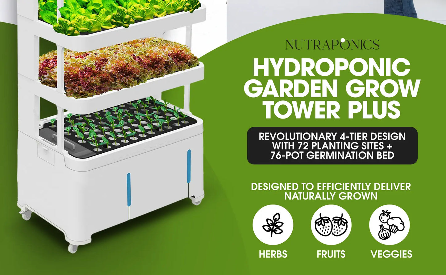 Nutraponics 4-Tier Hydroponic Growing System