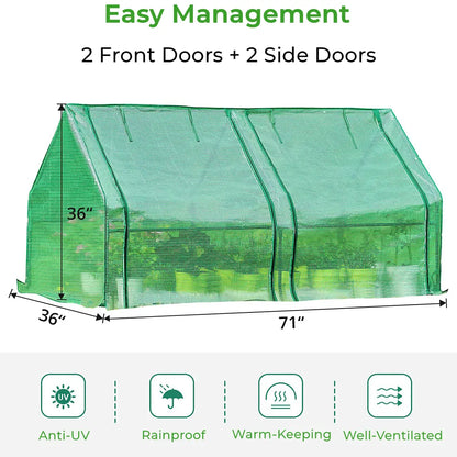 Quictent 71"x 36" x 36" Mini Greenhouse