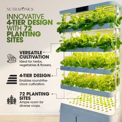 Nutraponics 4-Tier Hydroponic Growing System