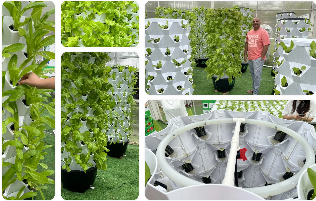 Nutraponics Hydroponic Garden Tower Growing System –  48, 64, or 80 Pots