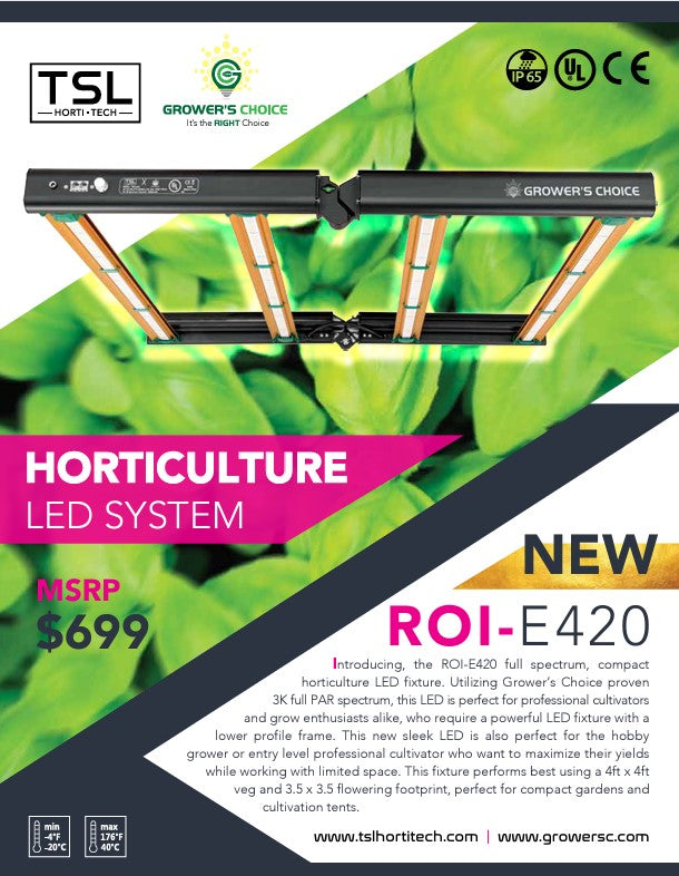 Grower's Choice ROI-E420 Grow Light