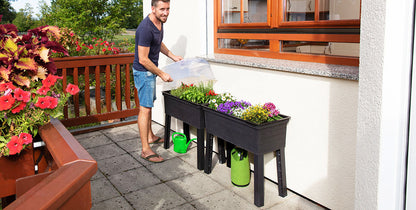 Graf Balcony Raised Bed Planter with Cover