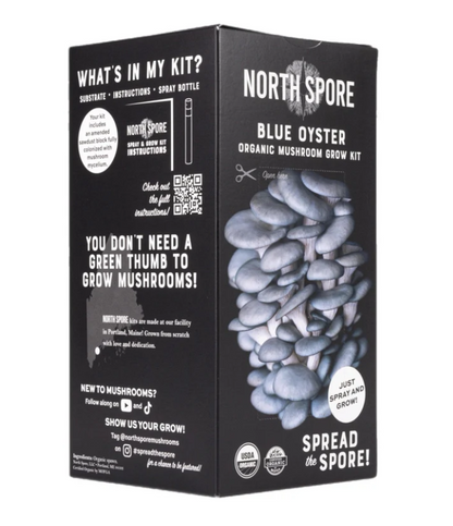 North Spore Organic Blue Oyster ‘Spray & Grow’ Mushroom Growing Kit