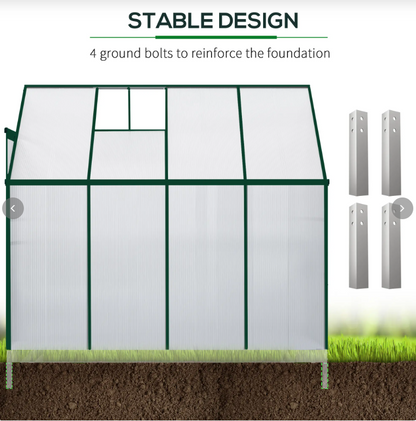 Outsunny 8' x 4' x 7' Hobby Greenhouse